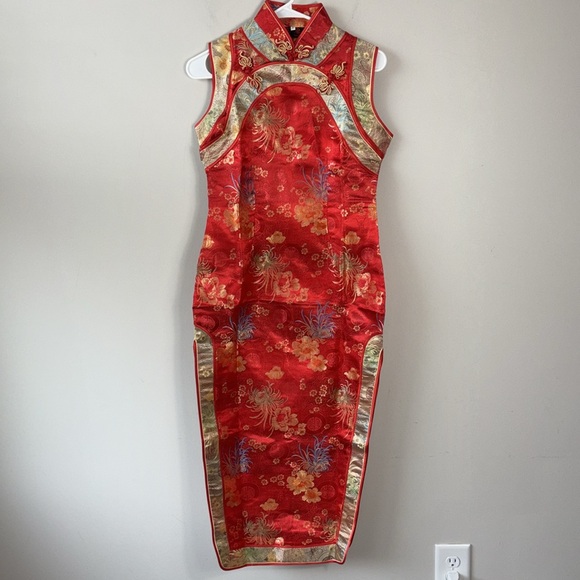 Shanghai Story Dresses & Skirts - Asian Shanghai Story Chinese oriental traditional long dress women size medium